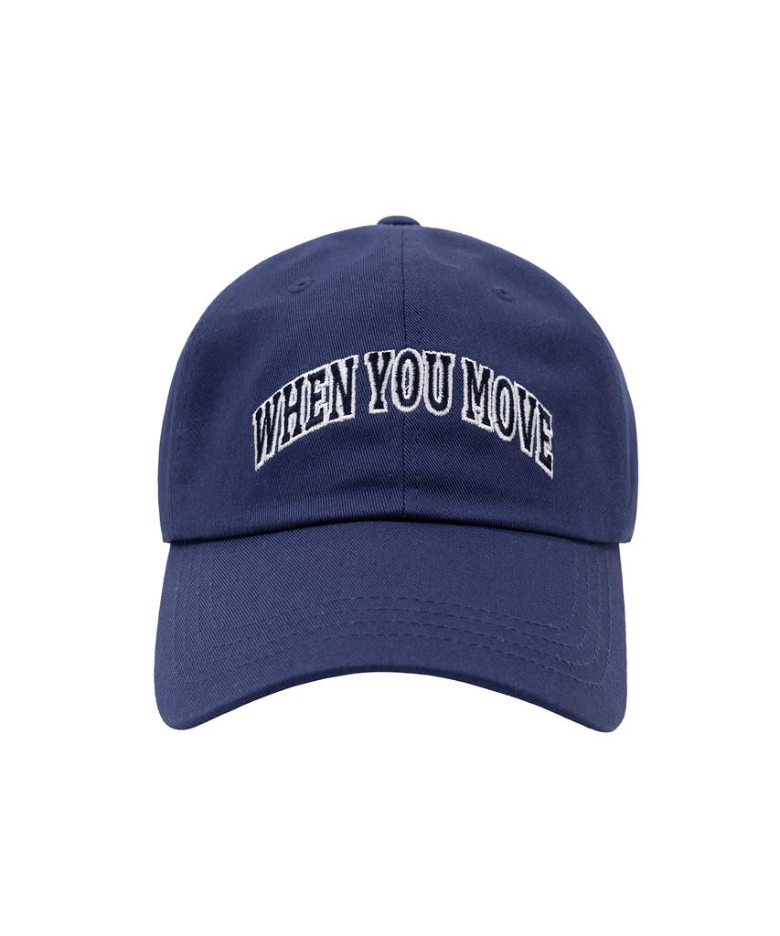 WHEN YOU MOVE Arch Logo Ball Cap Navy