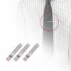 3 Pack Portable Tie Clips for Shirt Collars, Great Birthday, Festival Or Business Use
