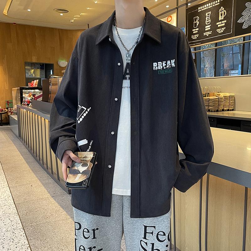 

Новая весенне-осенняя куртка с лацканами для мальчиков-подростков, студенческая куртка M