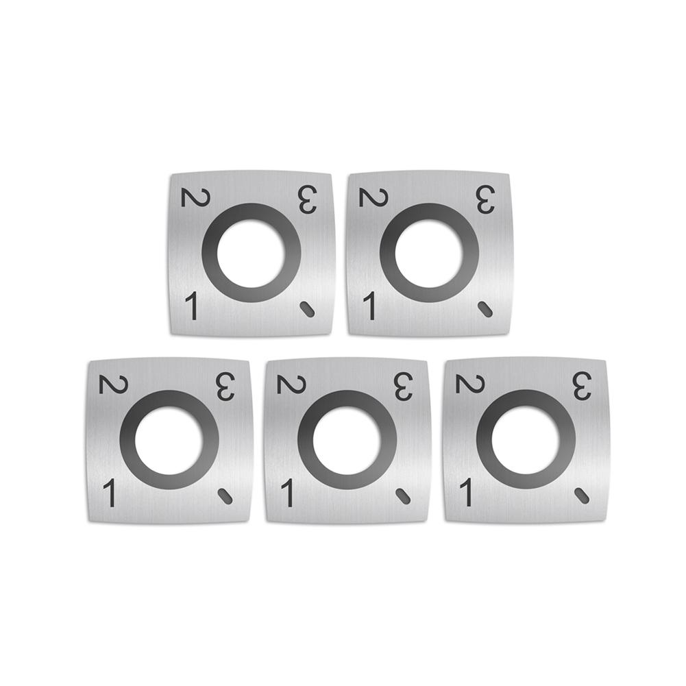 Quadratische Hartmetallklingen Hohe Härte Holzbearbeitung Drechselmesser Hartmetall Schneidwerkzeuge für Holzbearbeitung Spiralförmiger Hobelkopf