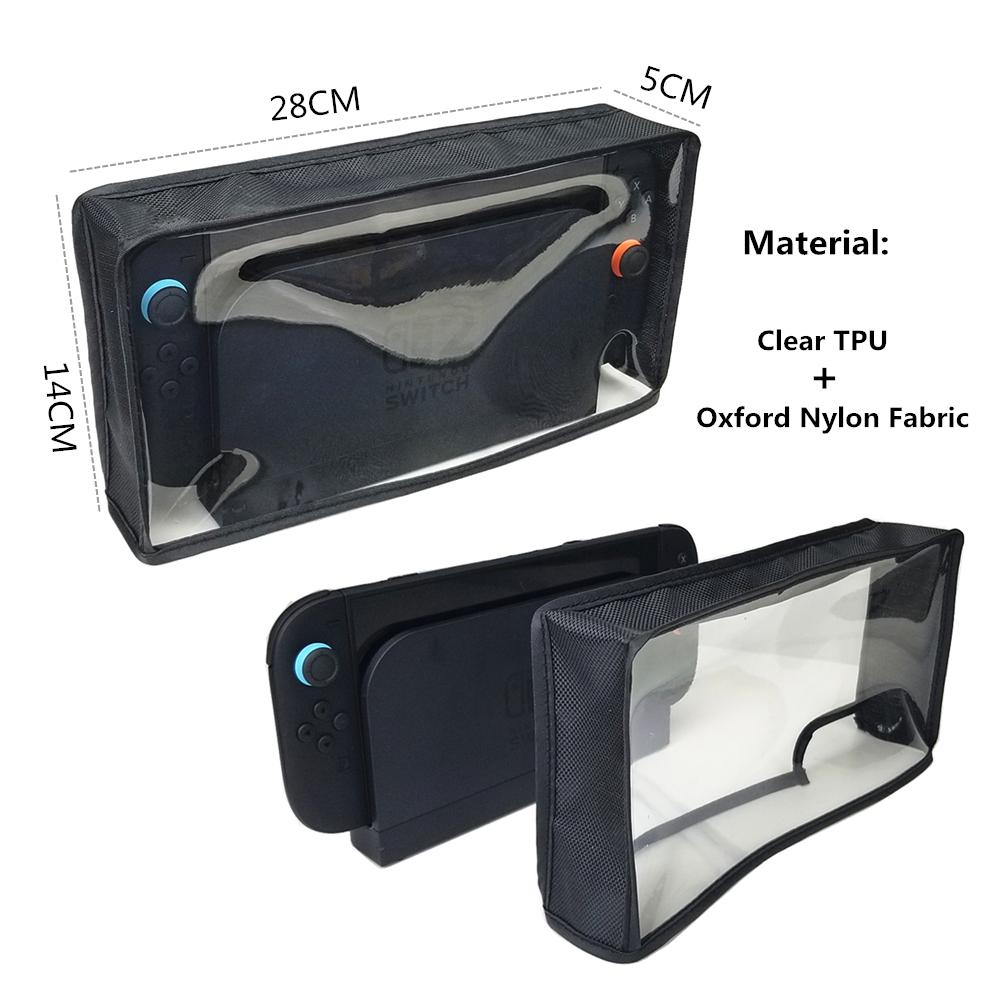 Dust Cover for Nintendo Switch 2 Black Nylon/Transparent TPU Waterproof Cover Sleeve Customized Case for Switch 2/Oled