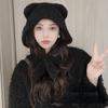 Bear Ear Women Scarf Hat Knitted Knitted Pullover Cap Durable Warm Cap  Outdoor Activities