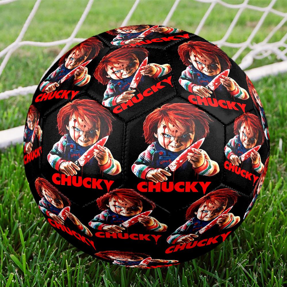 Chucky Theme Size 5 Soccer Ball, Suitable for Both Indoor and Outdoor Matches, a Gift Suitable for Everyone.