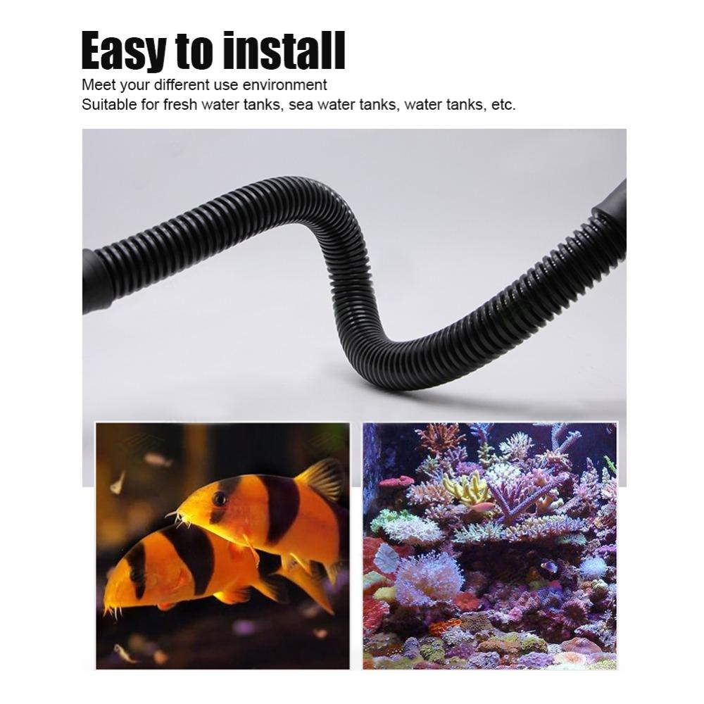 Karbowana konstrukcja Wąż do akwarium Czarny karbowany wąż Akwarium Mieszki Akwarium