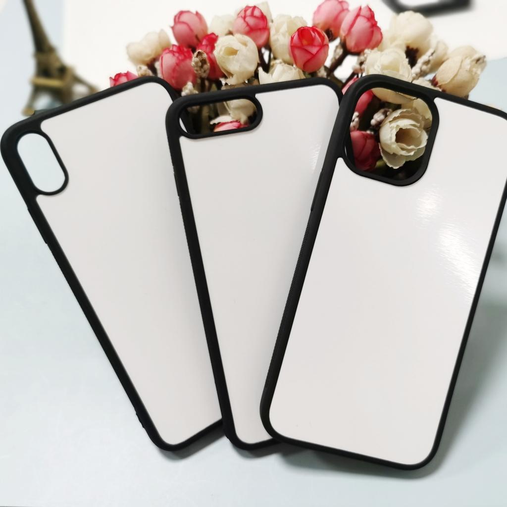 DIY Blank Mobile Phone Case Suitable for IPhone Anti-slip Texture Two-in-one Leather Material