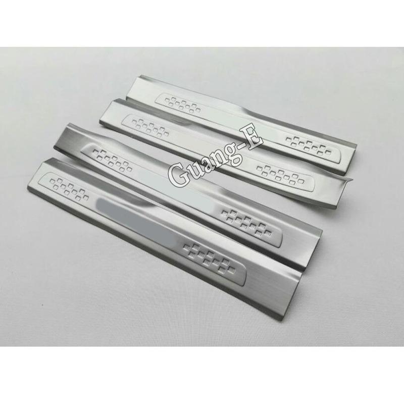 For VW Volkswagen Touran L 2016 2017 2018   Styling Cover Pedal Door Sill Scuff Plate Cover Inner Built Threshold Parts