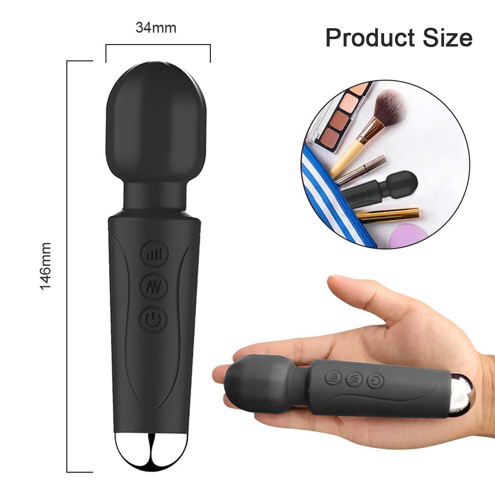 Mini vibradores AV potentes para mujeres, varita mágica, estimulador de clítoris femenino, consolador masajeador, juguetes sexuales, productos para adultos 18
