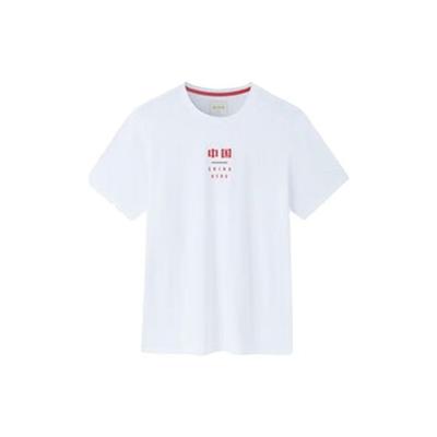Comprehensive Training Series Letter Print Breathable Sports Short Sleeve T-Shirt Men Tops Pure-White 152337110-1