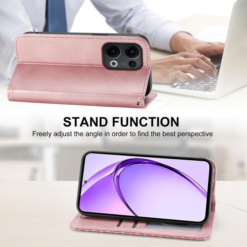 For Oppo Reno13 5G (Global) Case Calf Texture PU Leather Phone Cover with Wallet