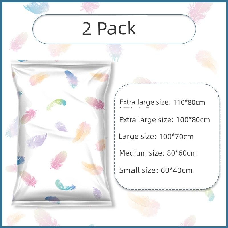 

Vacuum Storage Bag, Thick and Durable, for Household Clothing and Cotton Wool, Special Air-Extraction Compression Bag with Electric Pump Included 2 Pack (Bag Only) Small Size (60*40cm)