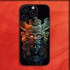 Mayan Aztec Calendar Statue Phone Case For iPhone 16,15,14,13,12,11,Pro,XS,Max,XR,Plus,E,SE4,Mini Black Fashion Cover