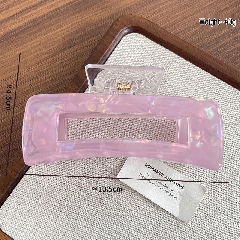 Mermaid Scale Extra Large Square Claw Clip for Thick Hair
