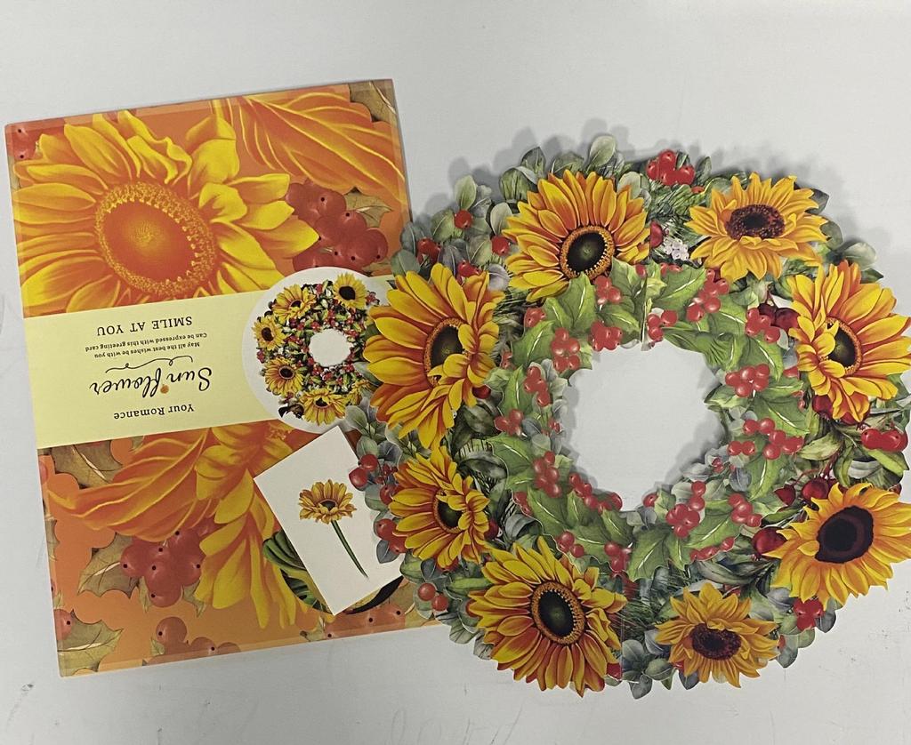 3D Pop-up Mother's Day Greeting Card with Hand-held Flowers