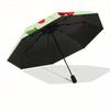 1pc Berry Pattern Automatic Opening/closing Umbrella, Reinforced 8-Rib Construction, Compact Travel Umbrella Yy250808129
