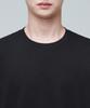 MUSINSA STANDARD Layered Crew Neck Long Sleeve T-Shirt_Long Length [Black]