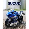1/12 Suzuki GSX-R1000R Alloy Racing Motorcycle Model Diecast Street Cross-Country Motorcycle Model Simulation Childrens Toy Gift