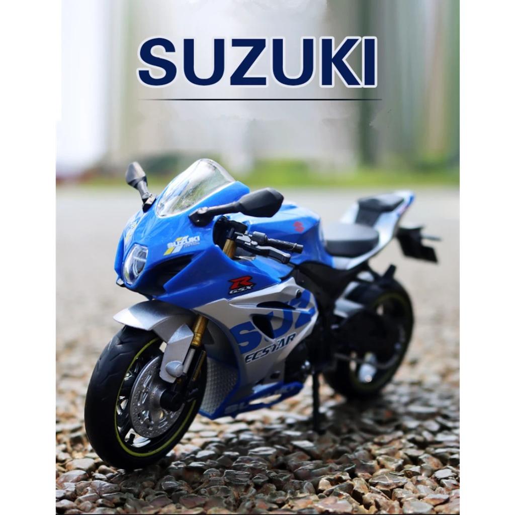 1/12 Suzuki GSX-R1000R Alloy Racing Motorcycle Model Diecast Street Cross-Country Motorcycle Model Simulation Childrens Toy Gift