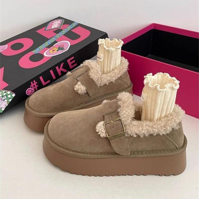

Ботинки Crab boss, устойчивые к холоду, зимние женские модные ботинки на платформе, универсальные, из бархата, с утолщенной теплой хлопковой подкладкой Boken 40