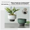 Drainage Self Watering Hanging Planters Chain Hooks Vertical Flowerpot  Indoor Plants