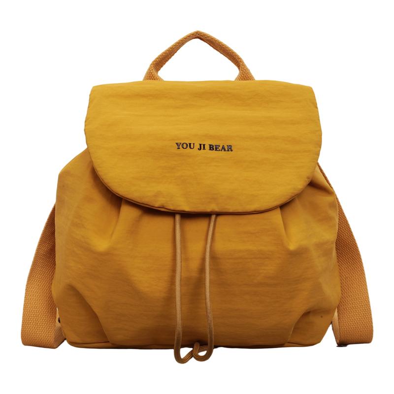Decorative Backpack Women s Large Capacity Drawstring Backpack жёлтый