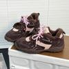 Small Inner Height Increase Women's New Cotton Shoes Autumn and Winter Velvet Versatile Sports Dad Shoes