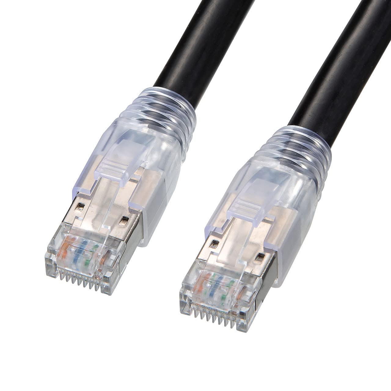 

Sanwa Supply Category 6A Outdoor LAN Cable (Black, 50m) KB-T6AAD-50BK чорний
