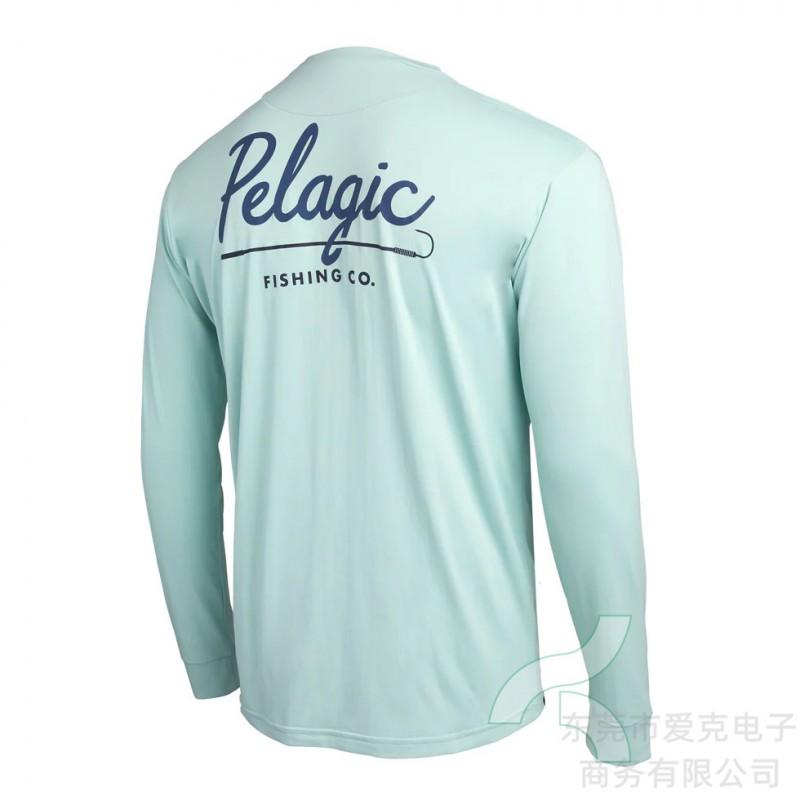 Camicia da pesca da uomo ad asciugatura rapida con protezione UV UPF 50 a maniche lunghe, traspirante, per sport all'aperto, ciclismo