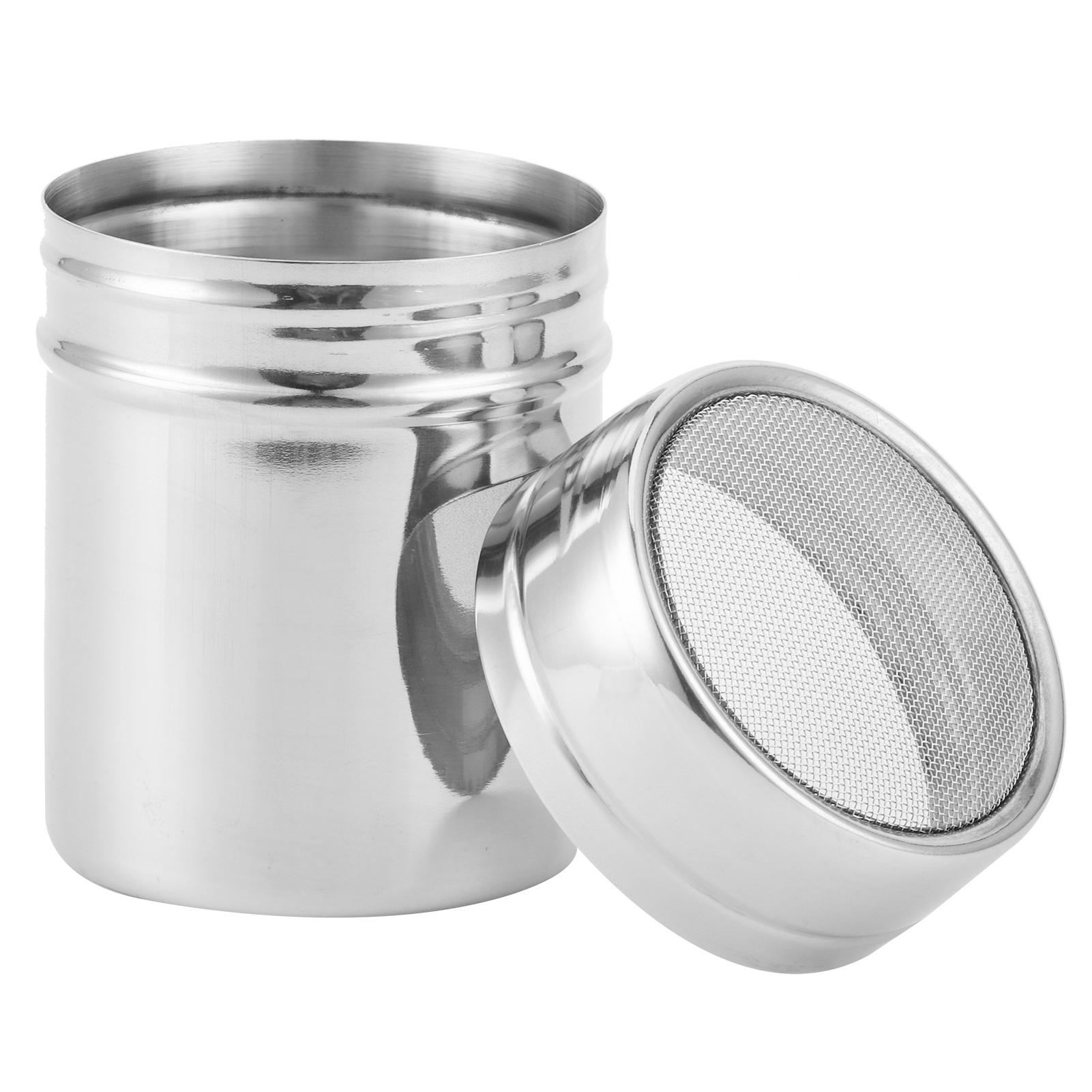 Stainless Steel Fine Mesh Powder Shaker Chocolate Coffee Sifter for Kitchen Baking Cooking