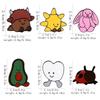 Cartoon Insect Figure Enamel Brooches Cute Funny Animal Personification Pins