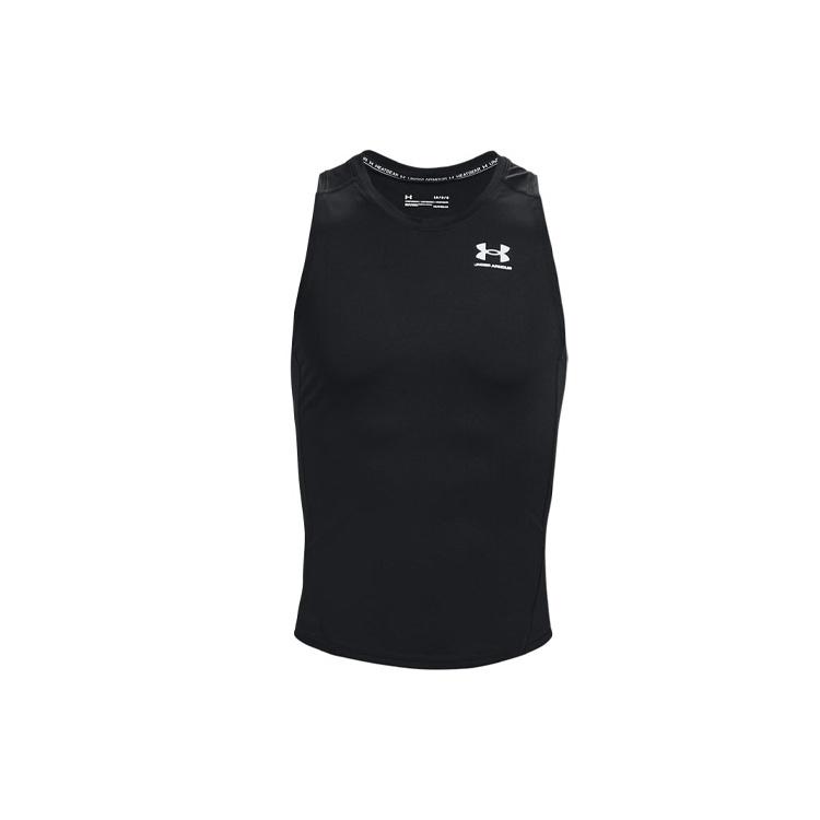 Under Armour HeatGear Compression Tank Black Men s 1368352-001 S