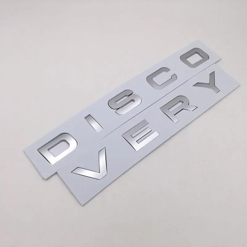 Per Discovery Sports Emblema Discovery 4 3 5 2 TD5 Accessori ABS 3D Cromo Lettere Auto Cofano Anteriore Logo Distintivo