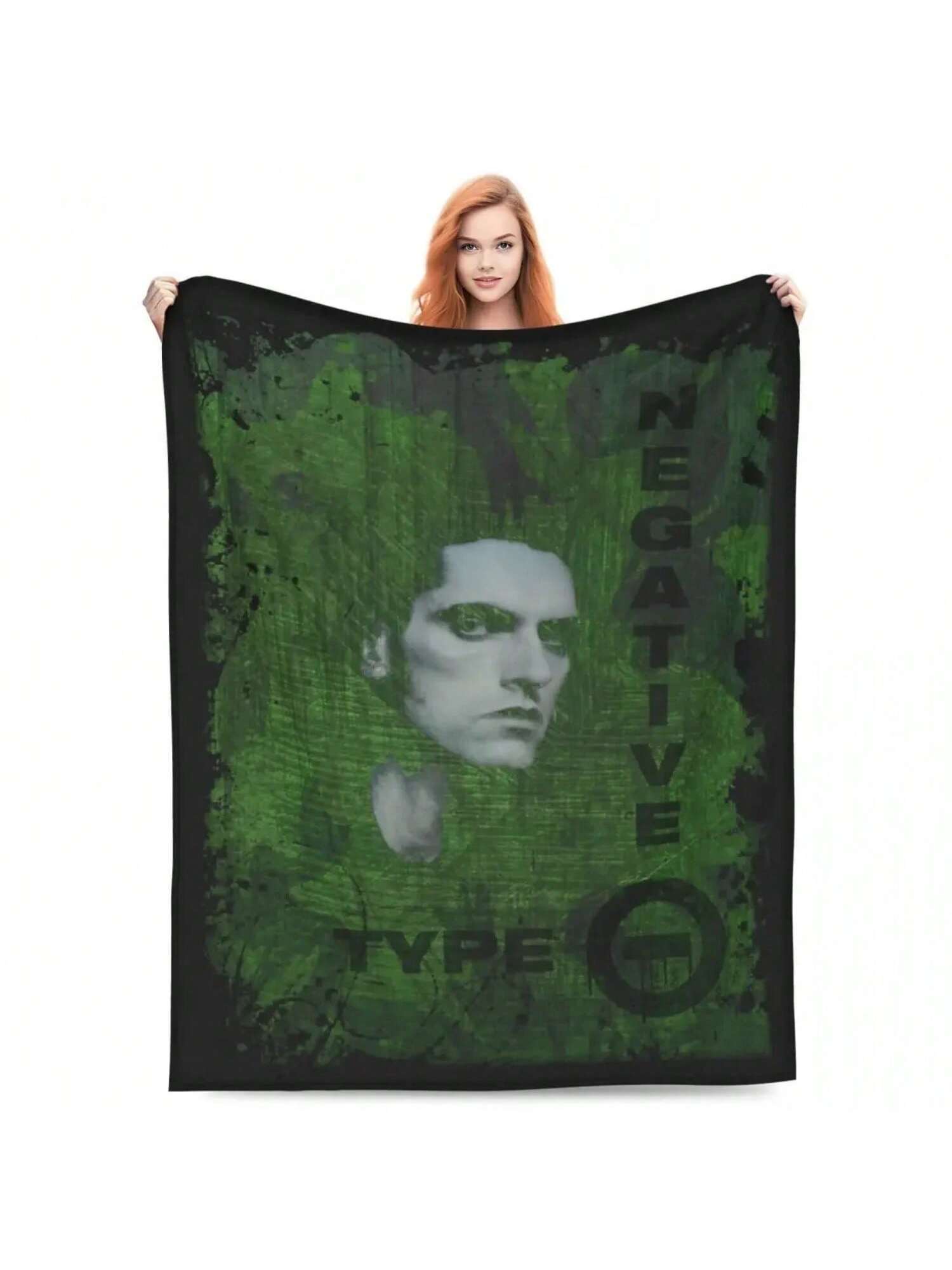 

Type O Negative Peter Steele Blankets Velvet Summer Multifunction Ultra-Soft Throw Blanket For Sofa Couch Plush Thin Quilt 75X95CM серый
