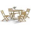 VidaXL Garden Dining Set 5 Pcs Solid Acacia Wood, Outdoor Dining Set, Dining Furniture 3295001