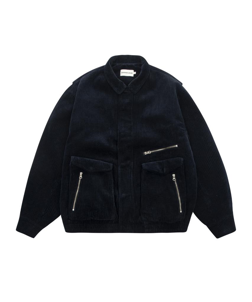 Thevinylhouse Corduroy Blouson Navy (Vh2Dfub930A)