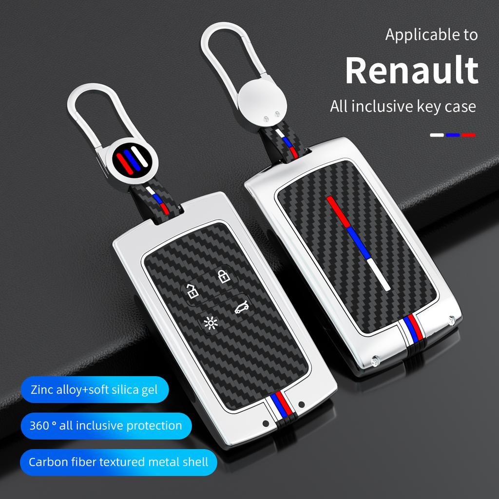 Zinc Alloy Car Key Case Cover For Renault Koleos Kadjar Scenic Megane Sandero Espace Clio Captur Kangoo Laguna Talisman Twingo
