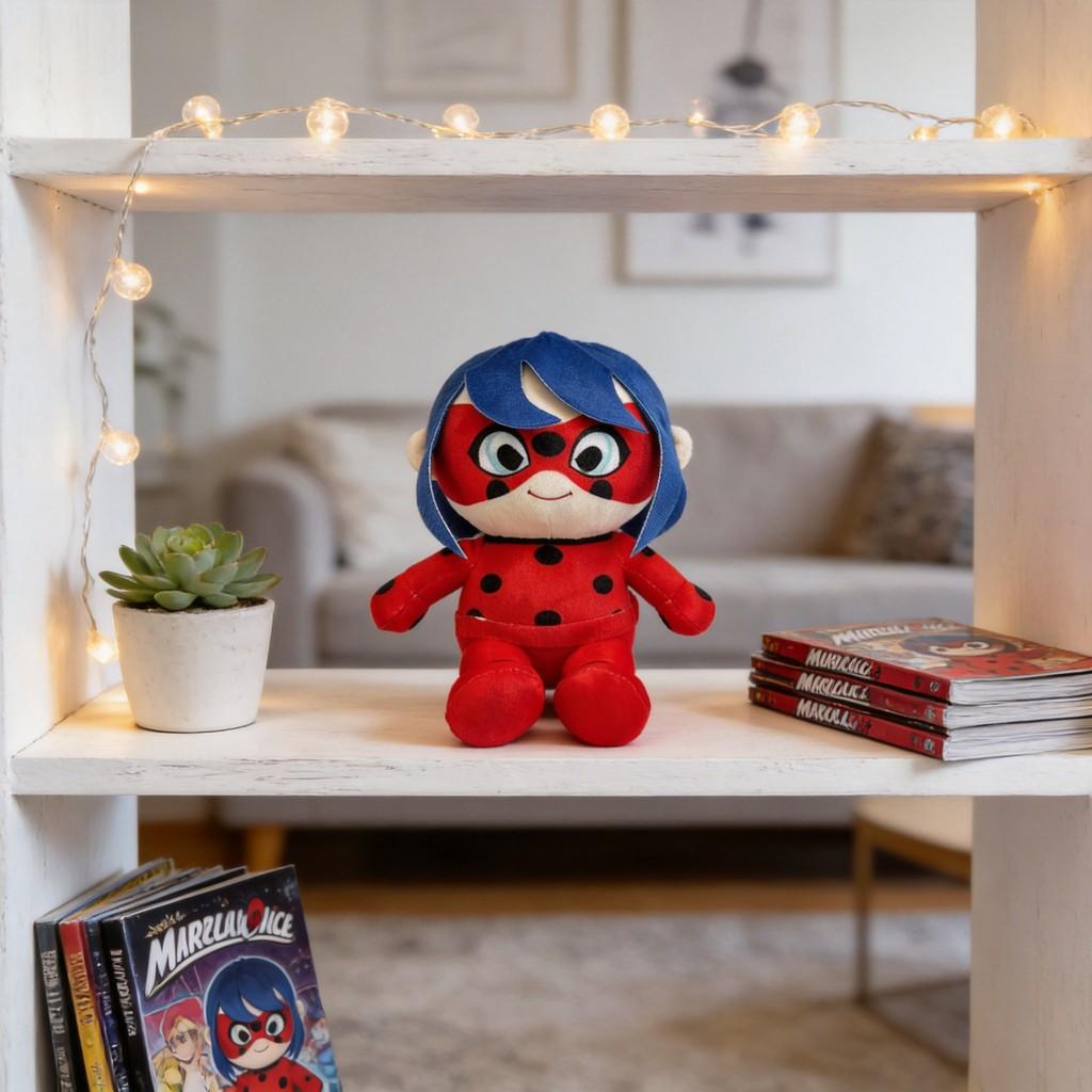 Peluche Miraculous Ladybug con Imbottitura in Cotone PP per Collezionisti e Bambini