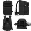 Negrew 35L Military Large Hiking Tactical Army Assault Black Backpack, Capacity, Backpack, Backpack, Pack, Camping, Trekking, Travel,