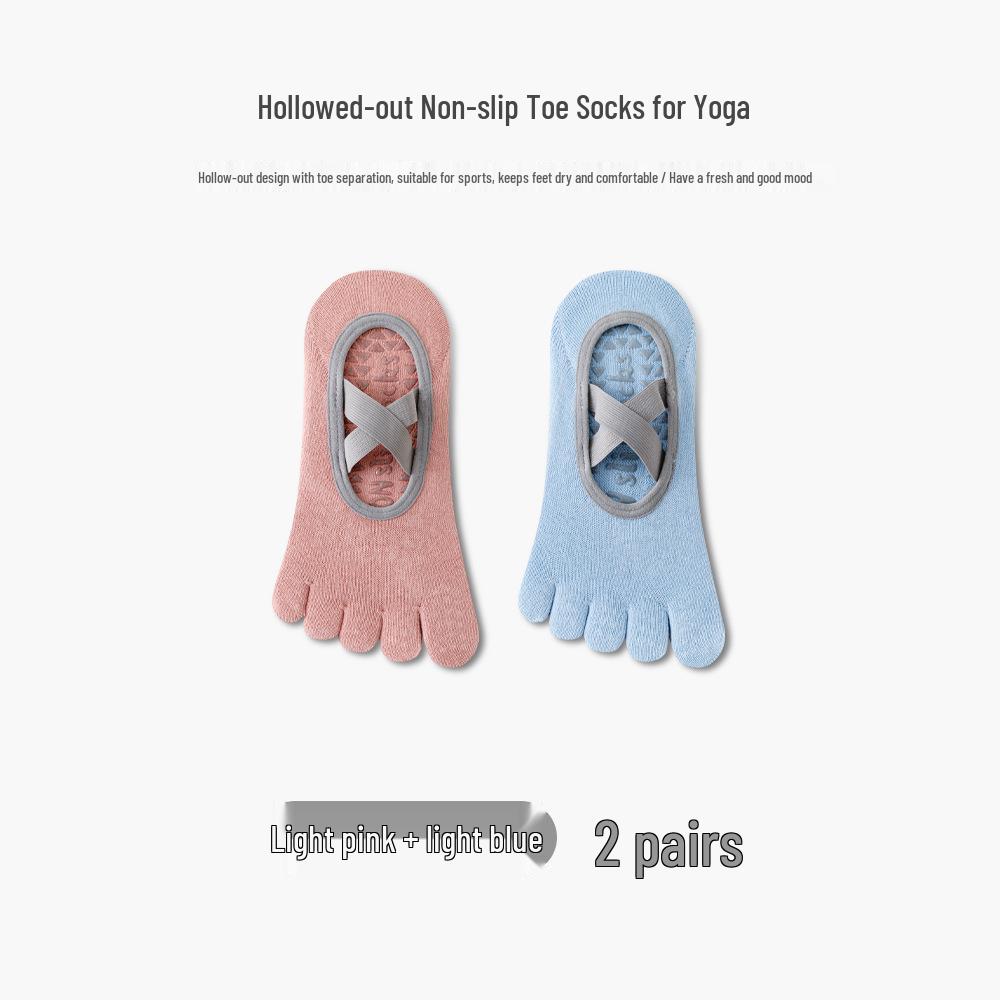 Women's Non-Slip Five-Toe Yoga & Pilates Socks - Summer Thin Fitness Floor Socks