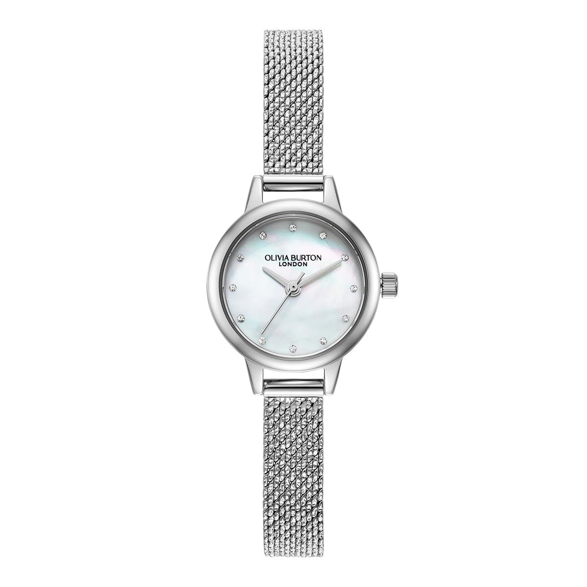 

Официальный дилер Часы Olivia Burton для женщин 24000120 Classics Mini Белый перламутр Кристалл Серебристый сетчатый браслет 23 мм [OLIVIA BURTON]