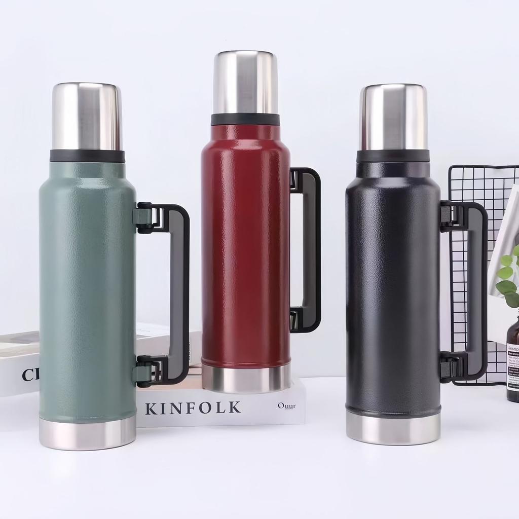 Double Wall Stainless Steel Thermos Bottle Portable Vacuum Flask Large Capacity Insulated Water Bottle Tumbler Tea Cup Mug