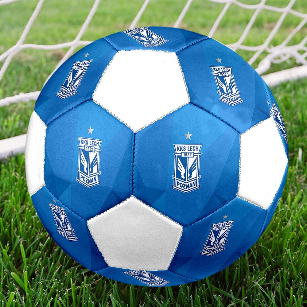 1PC Lech Poznan Poster Size 5 Soccer Ball PrahaIndoor Soccer Ball Colorful All Ages Machine Stitched PVC Competition Ready Durable High-Bounce