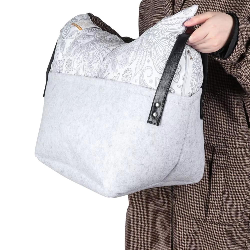 Large Capacity Dirty Clothes Hamper Felt Toys Holder Container Dirty Clothes Bin  for Book