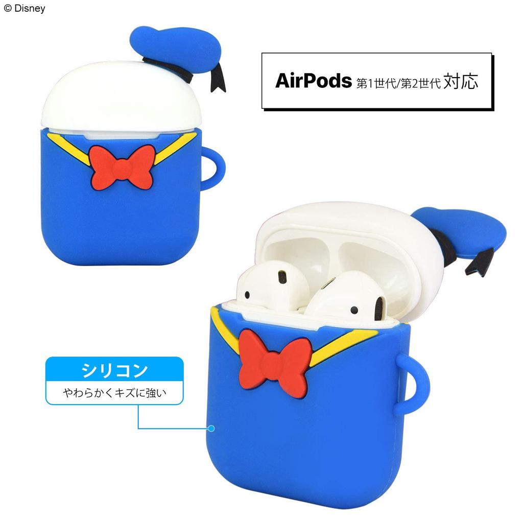 Gourmandise Disney Character/AirPods Silicone Case Donald Duck DN-614B Blue