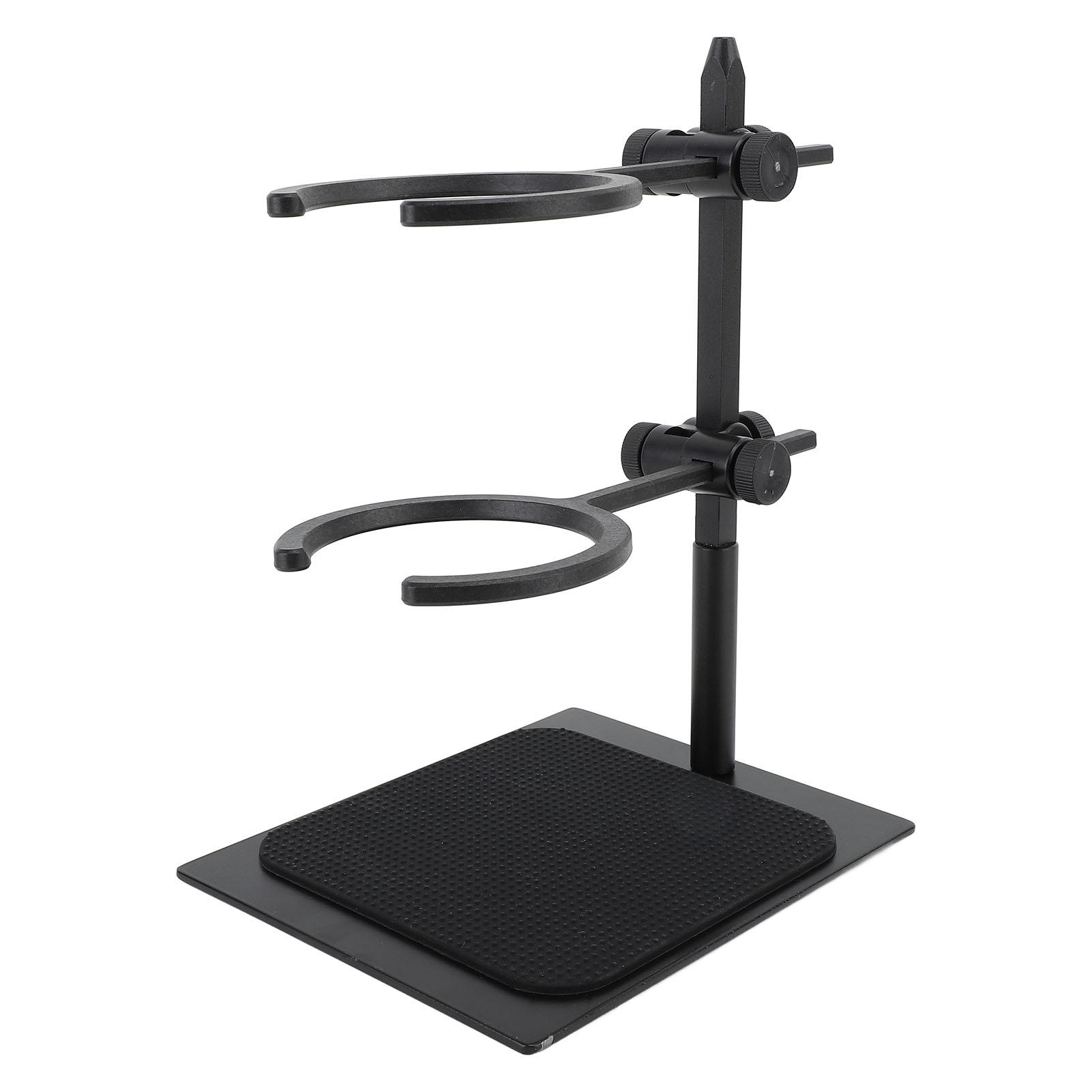 Pour Over Coffee Dripper Stand Multipurpose Double Layer Coffee Dripper Station with Glass Coffee Pot Black Coffee Cup