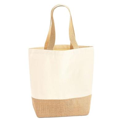 Jute Canvas Shopper Bag