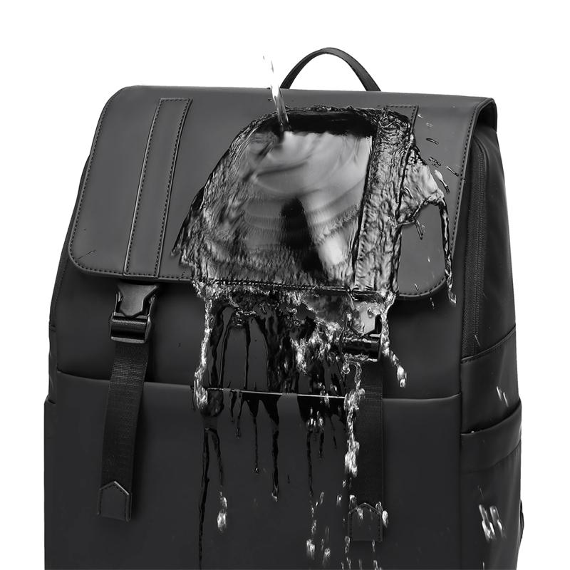 Unisex Laptop Backpack Waterproof Casual Daypack with Flap and Buckle Closure