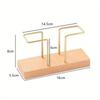 1pc Elegant Solid Wood Tissue Rack for Home, Kitchen, Hotel and Restaurant Use