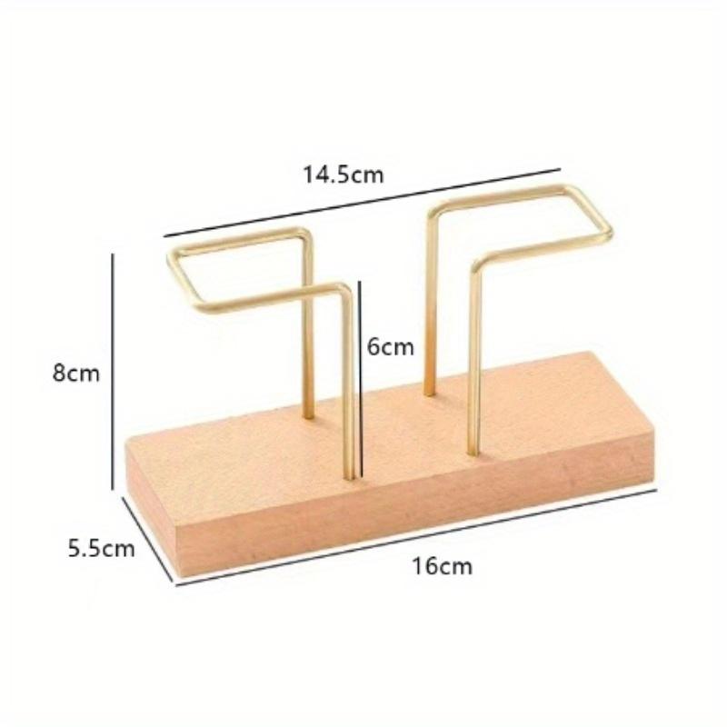1pc Elegant Solid Wood Tissue Rack for Home, Kitchen, Hotel and Restaurant Use