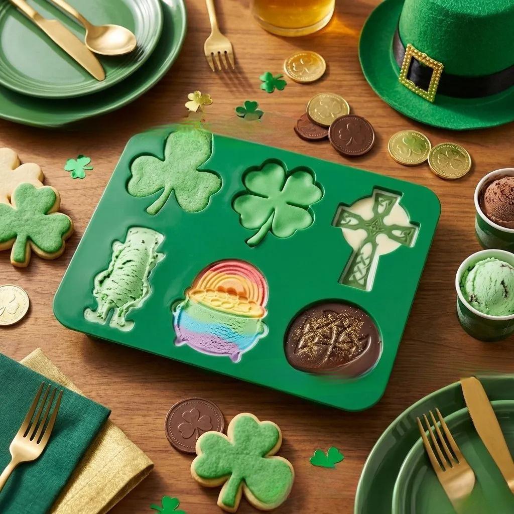 Silicone Mold Multi-purpose Food Grade Material St. Patrick s Day Holiday Decoration