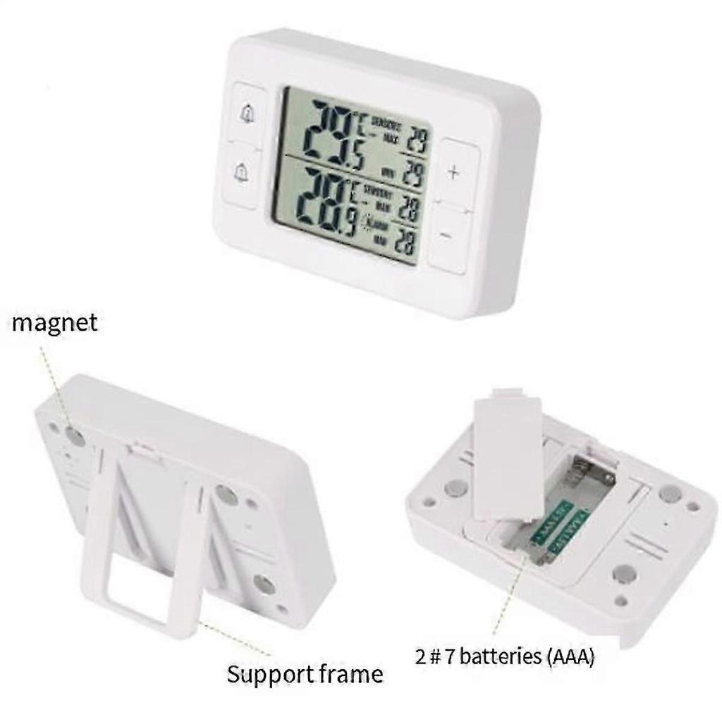 2Set Household Refrigerator Cold Storage Electronic Thermometer One Tow Two Wireless Transmission T